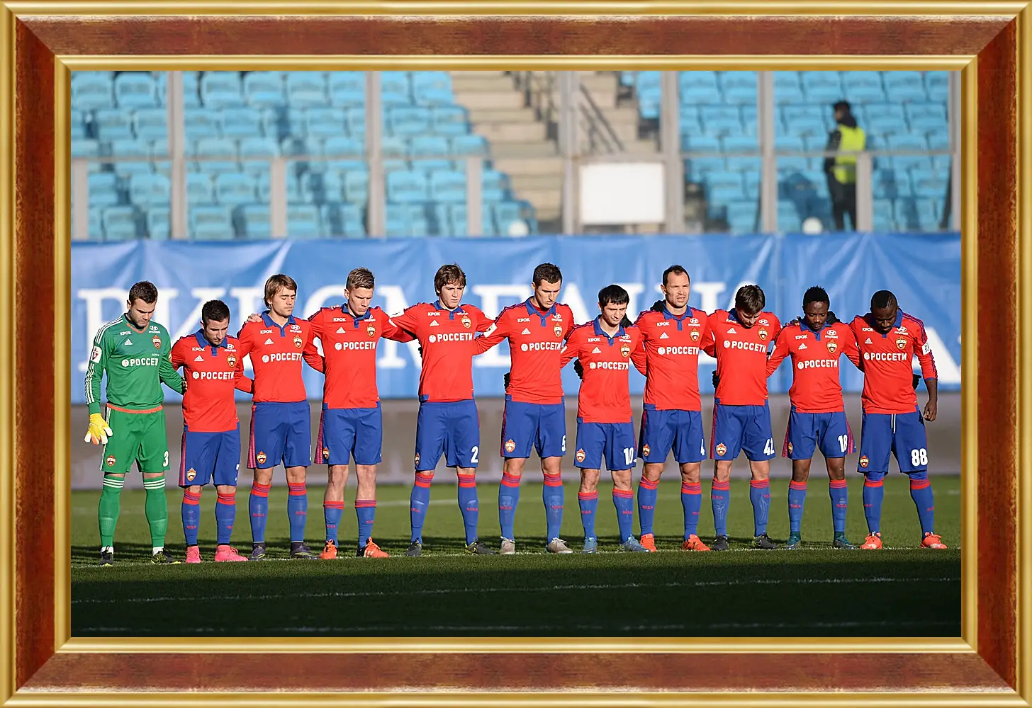 Картина в раме - ФК ЦСКА Москва. FC CSKA Moscow