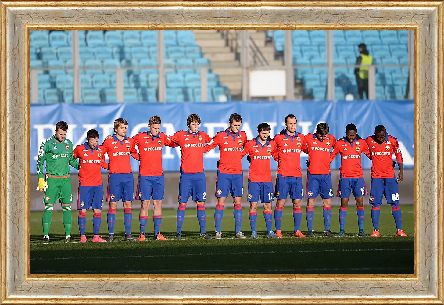 Картина в раме - ФК ЦСКА Москва. FC CSKA Moscow