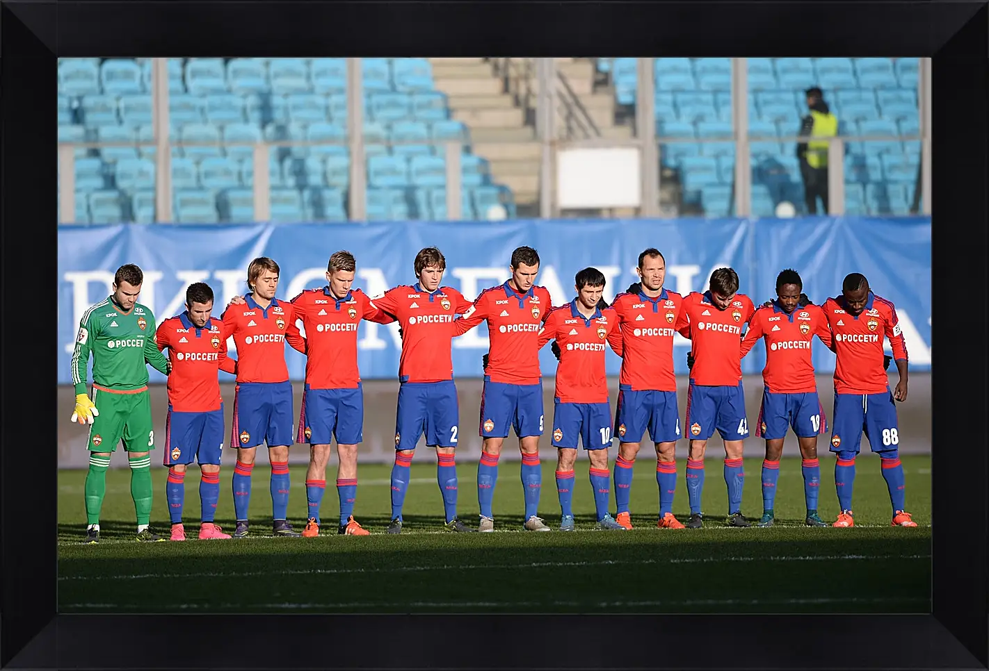 Картина в раме - ФК ЦСКА Москва. FC CSKA Moscow