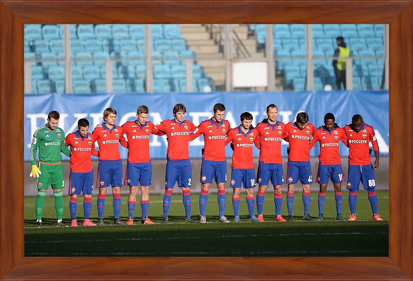 Картина в раме - ФК ЦСКА Москва. FC CSKA Moscow