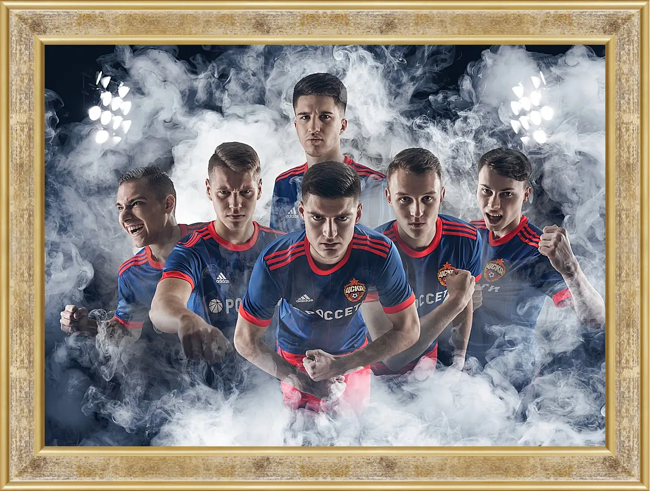 Картина в раме - Молодёжка. ФК ЦСКА Москва. FC CSKA Moscow