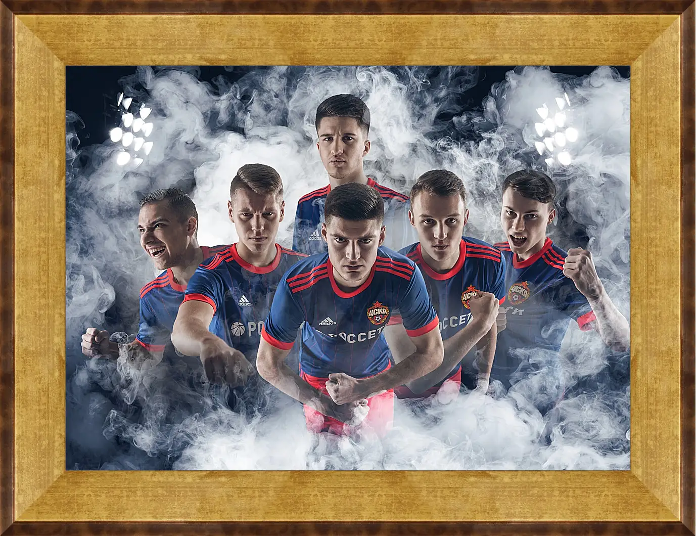 Картина в раме - Молодёжка. ФК ЦСКА Москва. FC CSKA Moscow