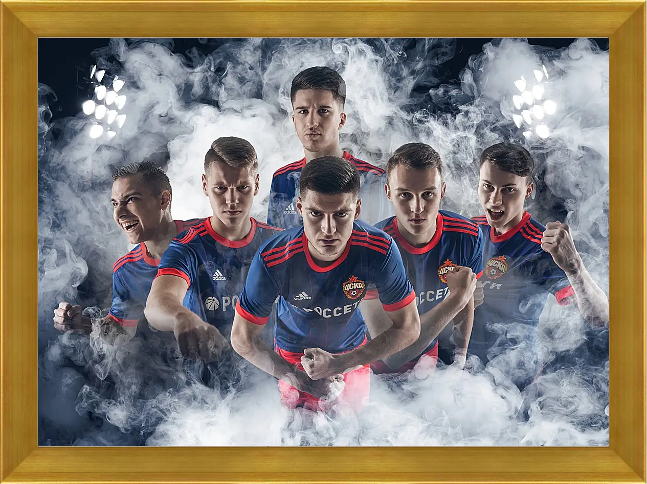 Картина в раме - Молодёжка. ФК ЦСКА Москва. FC CSKA Moscow