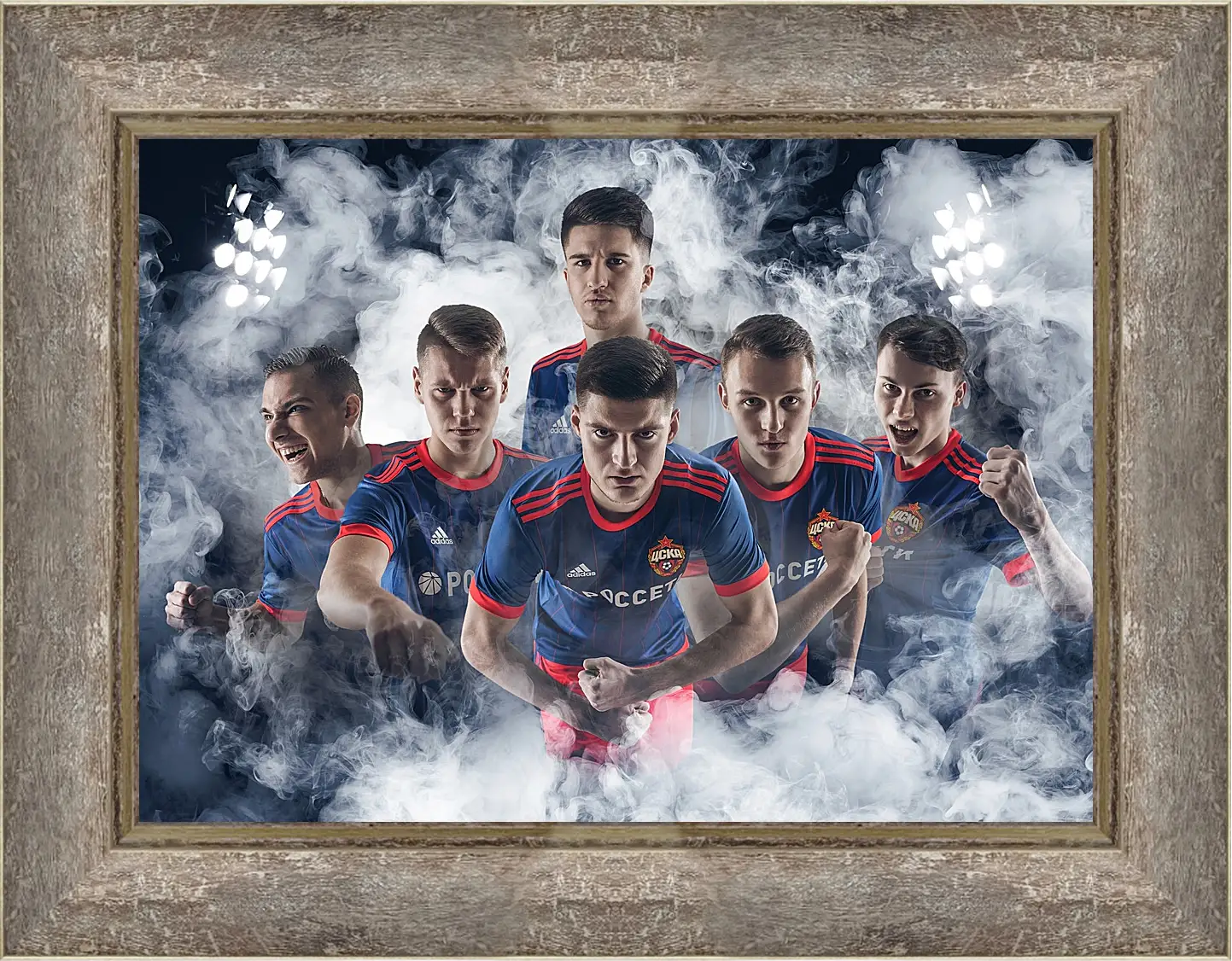 Картина в раме - Молодёжка. ФК ЦСКА Москва. FC CSKA Moscow