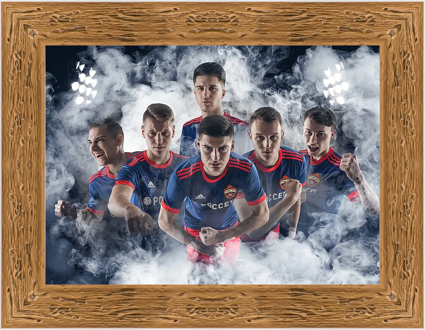 Картина в раме - Молодёжка. ФК ЦСКА Москва. FC CSKA Moscow