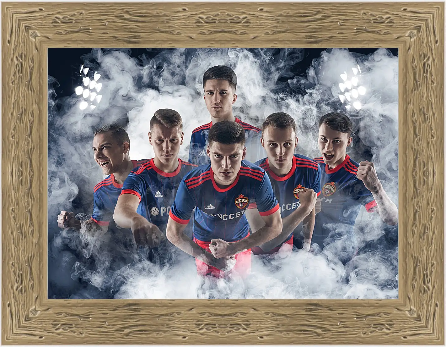 Картина в раме - Молодёжка. ФК ЦСКА Москва. FC CSKA Moscow