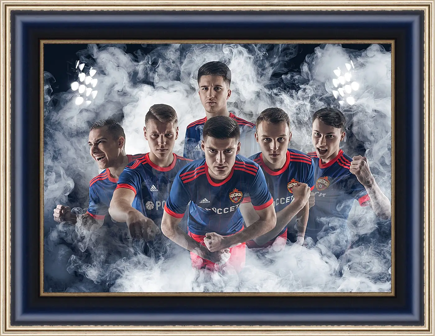 Картина в раме - Молодёжка. ФК ЦСКА Москва. FC CSKA Moscow