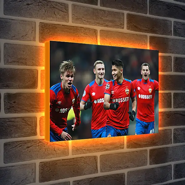 Лайтбокс световая панель - Празднование гола. ФК ЦСКА Москва. FC CSKA Moscow