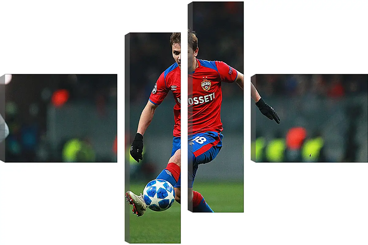 Модульная картина - Иван Обляков. ФК ЦСКА Москва. FC CSKA Moscow