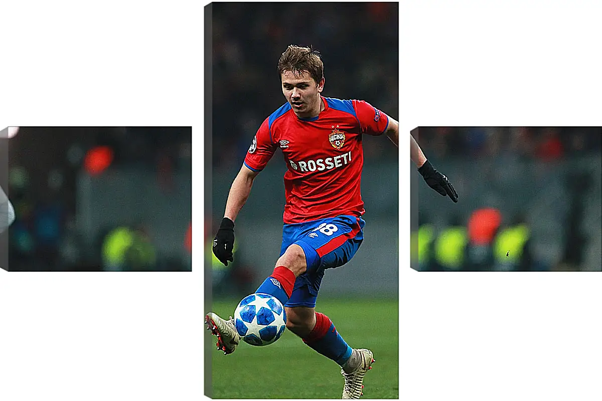 Модульная картина - Иван Обляков. ФК ЦСКА Москва. FC CSKA Moscow