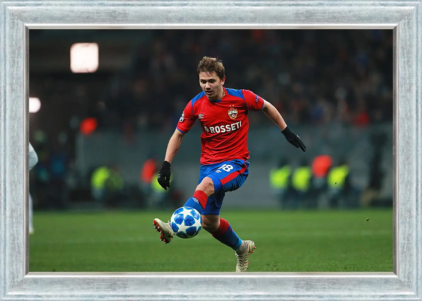 Картина в раме - Иван Обляков. ФК ЦСКА Москва. FC CSKA Moscow