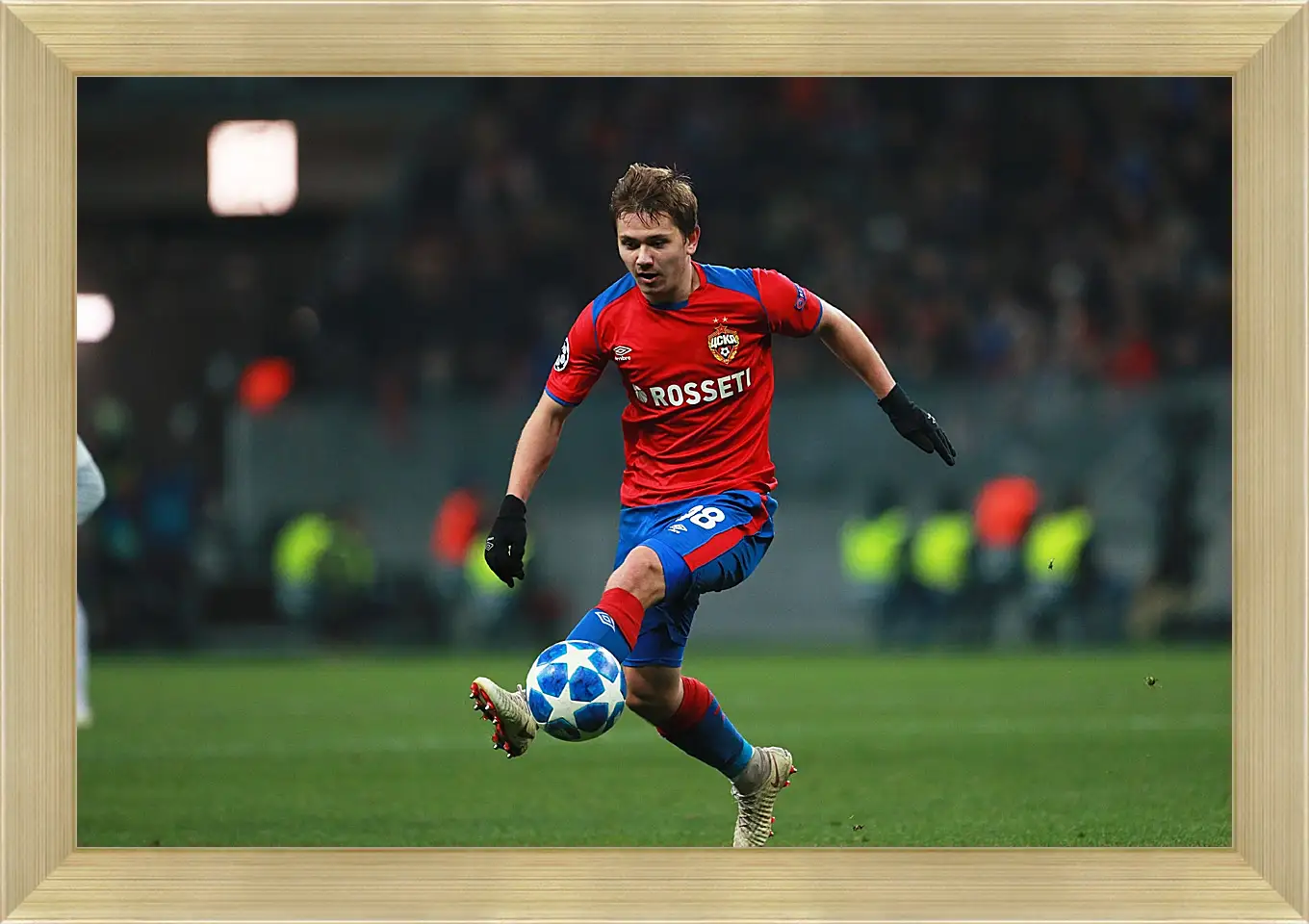 Картина в раме - Иван Обляков. ФК ЦСКА Москва. FC CSKA Moscow