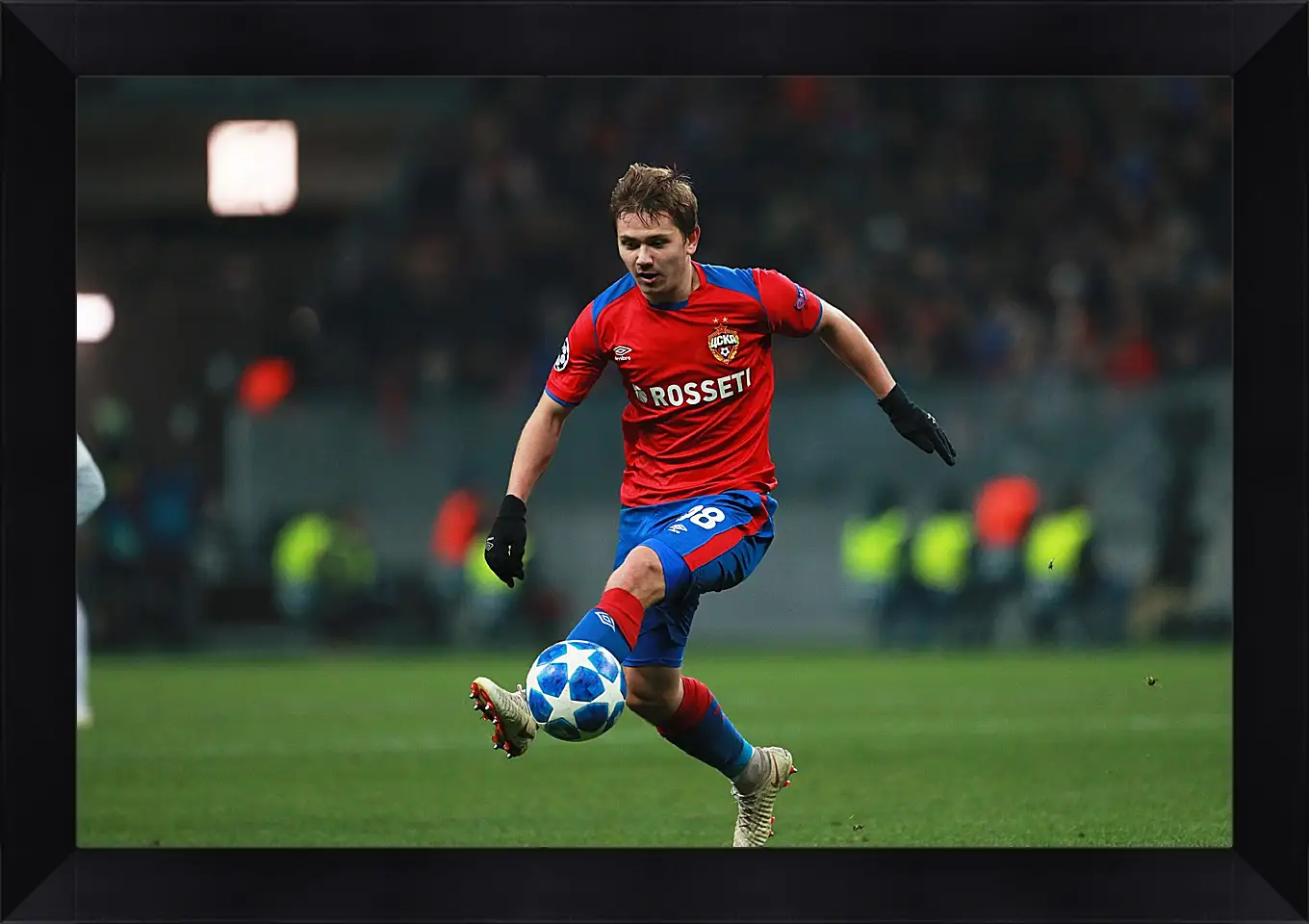 Картина в раме - Иван Обляков. ФК ЦСКА Москва. FC CSKA Moscow