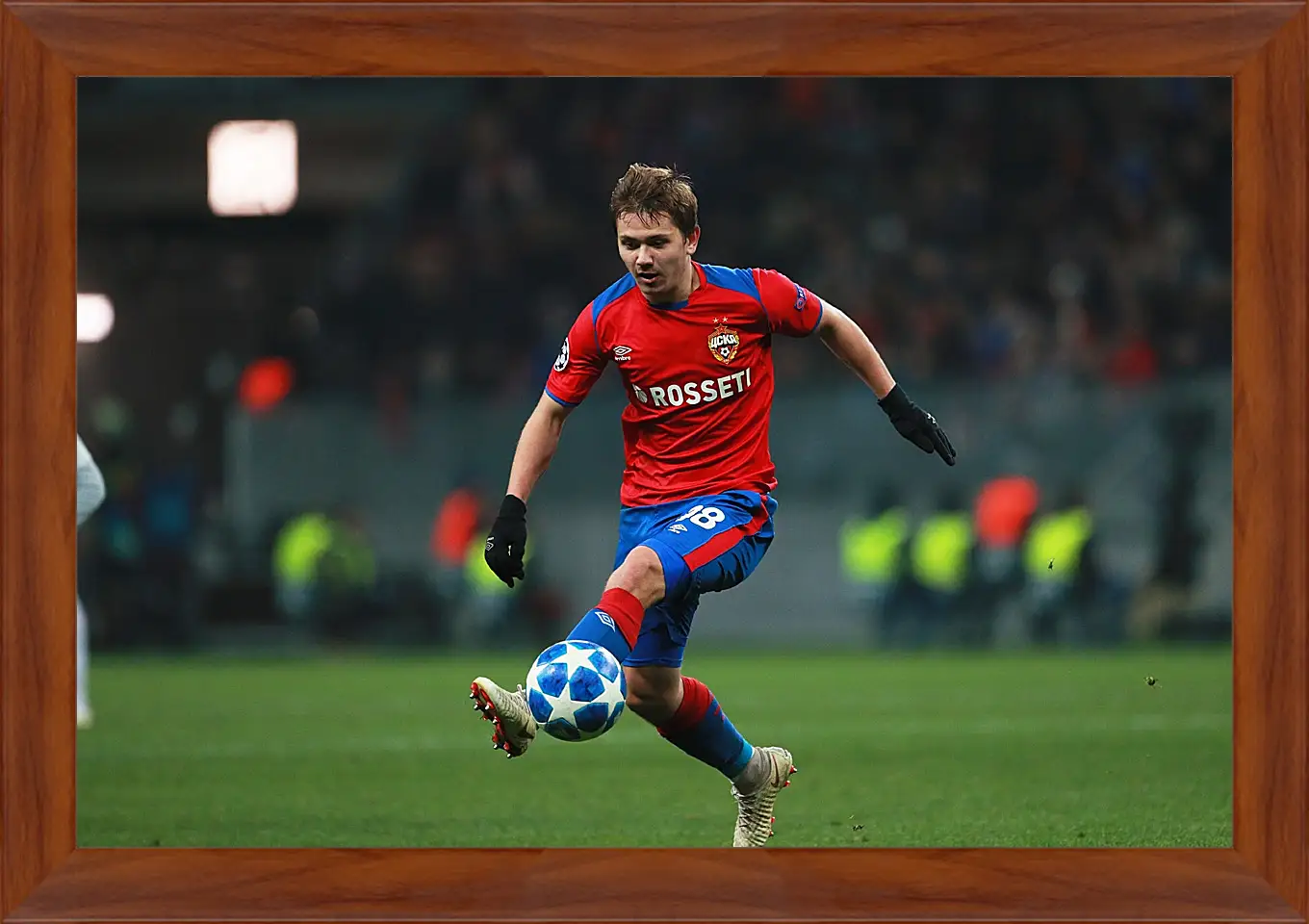 Картина в раме - Иван Обляков. ФК ЦСКА Москва. FC CSKA Moscow