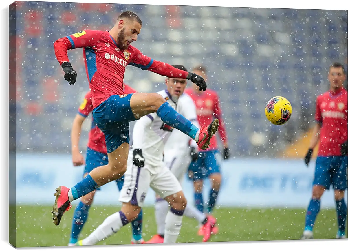 Постер и плакат - Удар Влашича. ФК ЦСКА Москва. FC CSKA Moscow