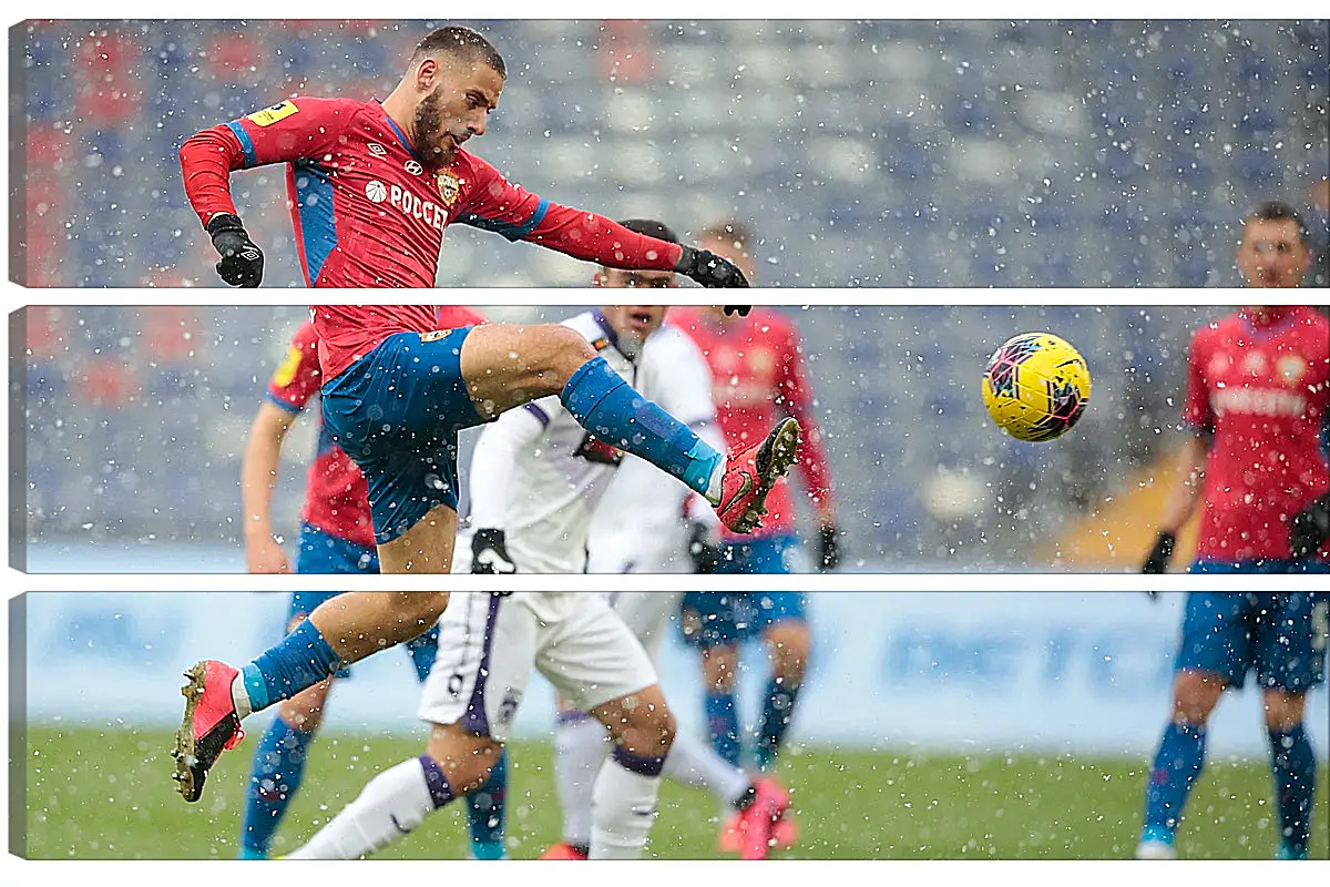 Модульная картина - Удар Влашича. ФК ЦСКА Москва. FC CSKA Moscow