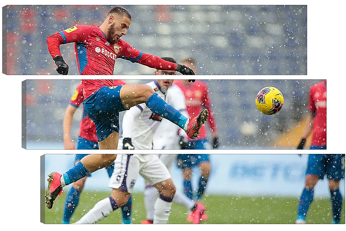 Модульная картина - Удар Влашича. ФК ЦСКА Москва. FC CSKA Moscow