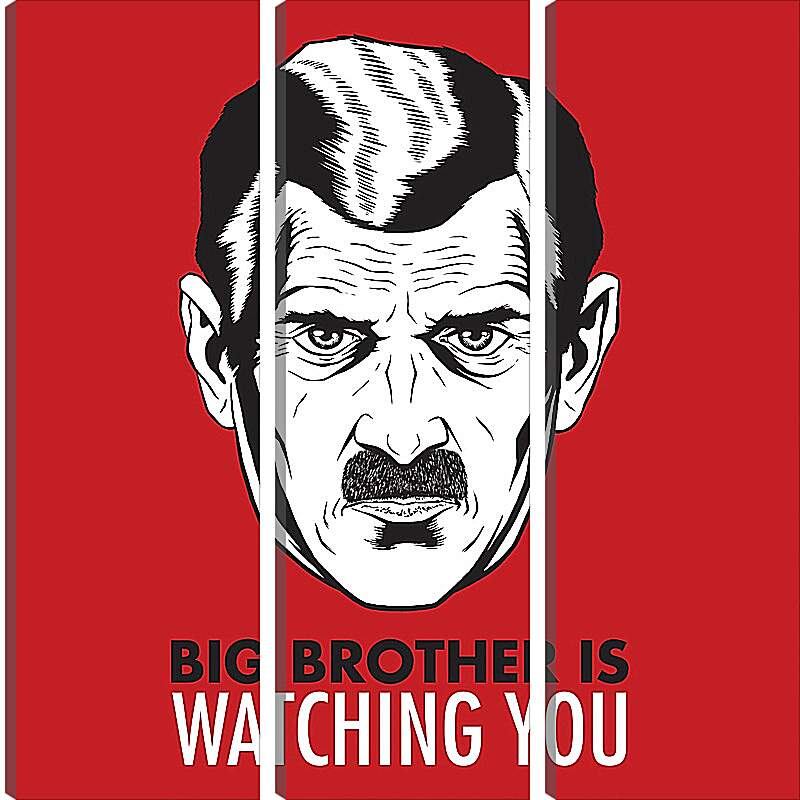 Модульная картина - Большой брат следит за тобой. Big brother is watching you