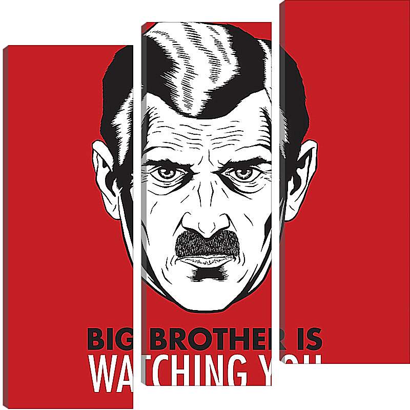 Модульная картина - Большой брат следит за тобой. Big brother is watching you