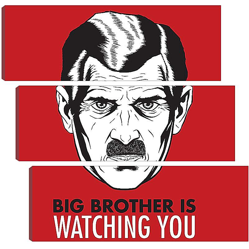 Модульная картина - Большой брат следит за тобой. Big brother is watching you