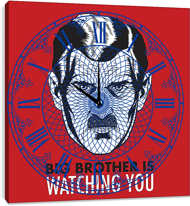 Часы картина - Большой брат следит за тобой. Big brother is watching you