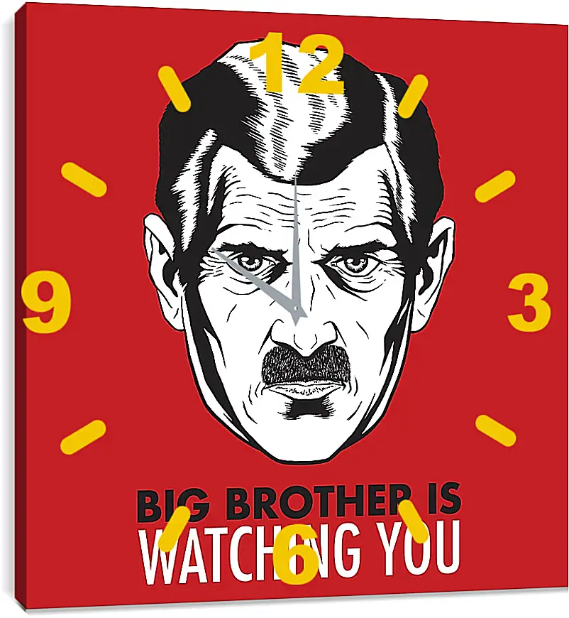 Часы картина - Большой брат следит за тобой. Big brother is watching you