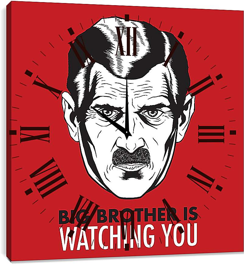 Часы картина - Большой брат следит за тобой. Big brother is watching you