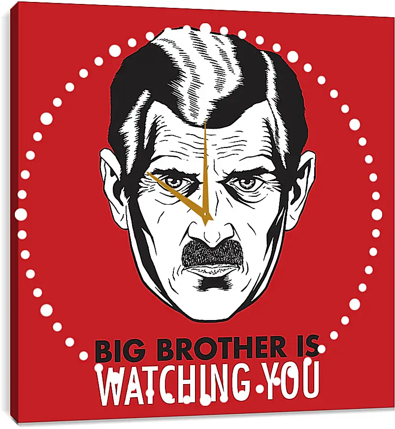 Часы картина - Большой брат следит за тобой. Big brother is watching you