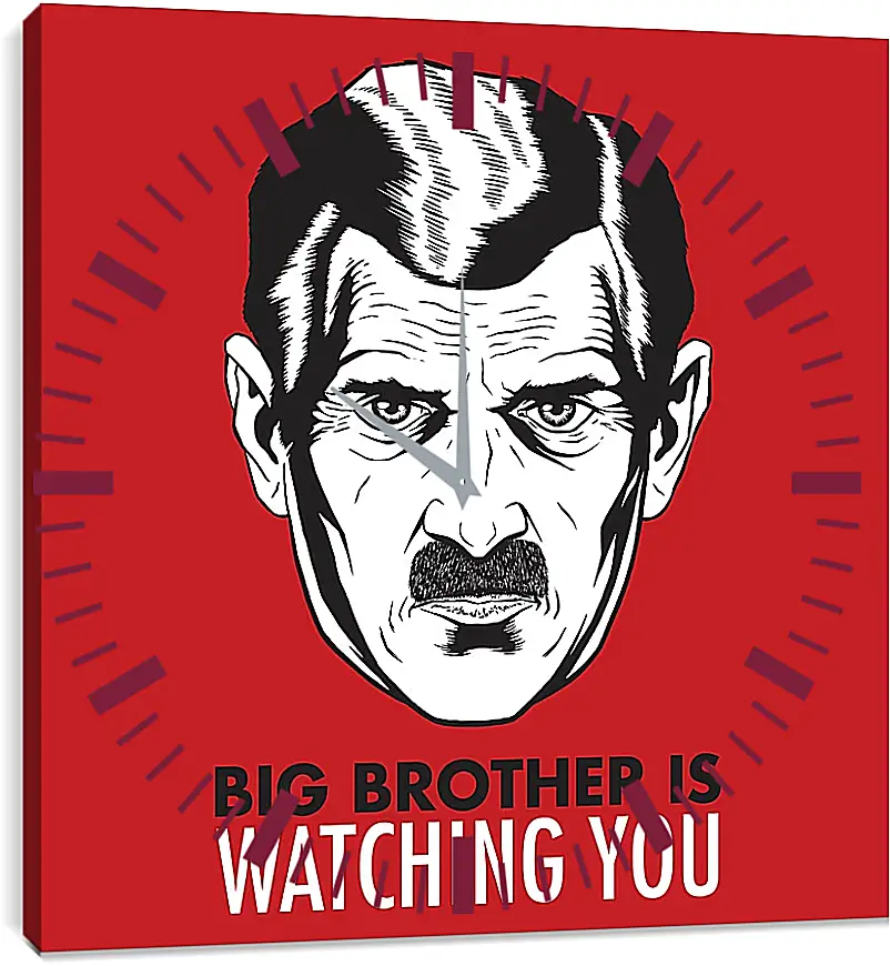 Часы картина - Большой брат следит за тобой. Big brother is watching you