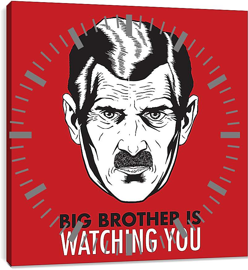 Часы картина - Большой брат следит за тобой. Big brother is watching you