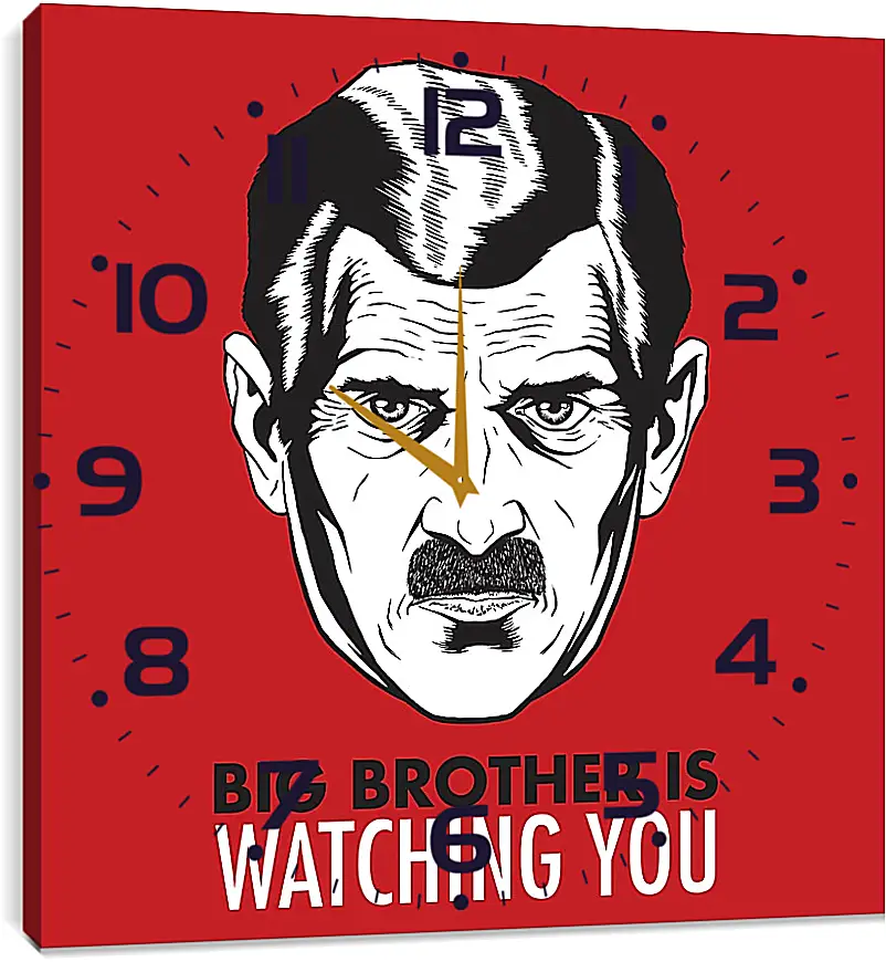 Часы картина - Большой брат следит за тобой. Big brother is watching you