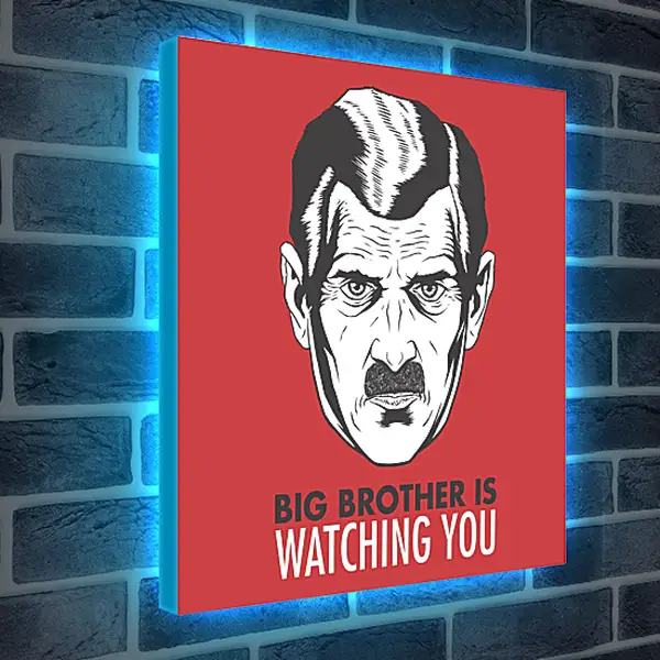 Лайтбокс световая панель - Большой брат следит за тобой. Big brother is watching you