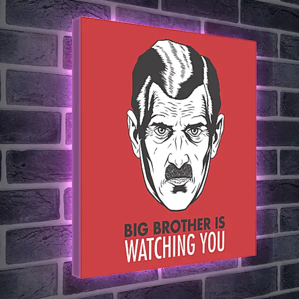 Лайтбокс световая панель - Большой брат следит за тобой. Big brother is watching you