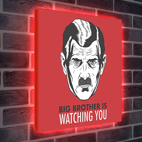 Лайтбокс световая панель - Большой брат следит за тобой. Big brother is watching you