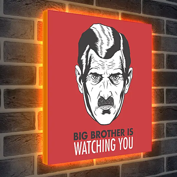 Лайтбокс световая панель - Большой брат следит за тобой. Big brother is watching you