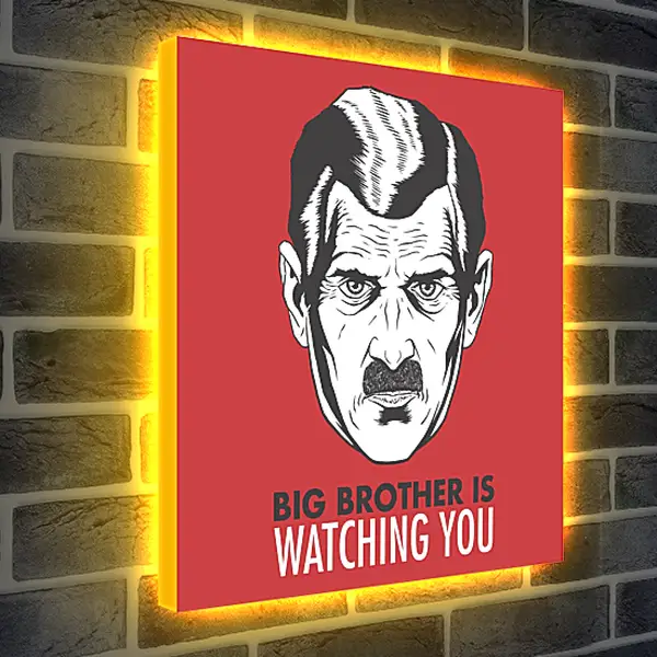 Лайтбокс световая панель - Большой брат следит за тобой. Big brother is watching you