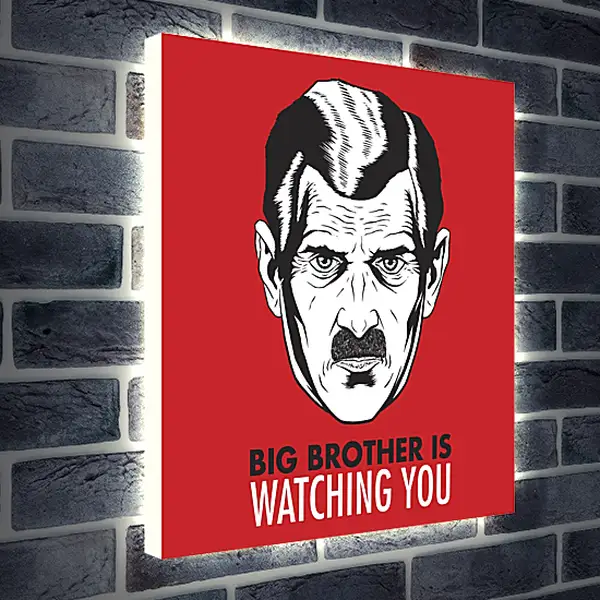 Лайтбокс световая панель - Большой брат следит за тобой. Big brother is watching you