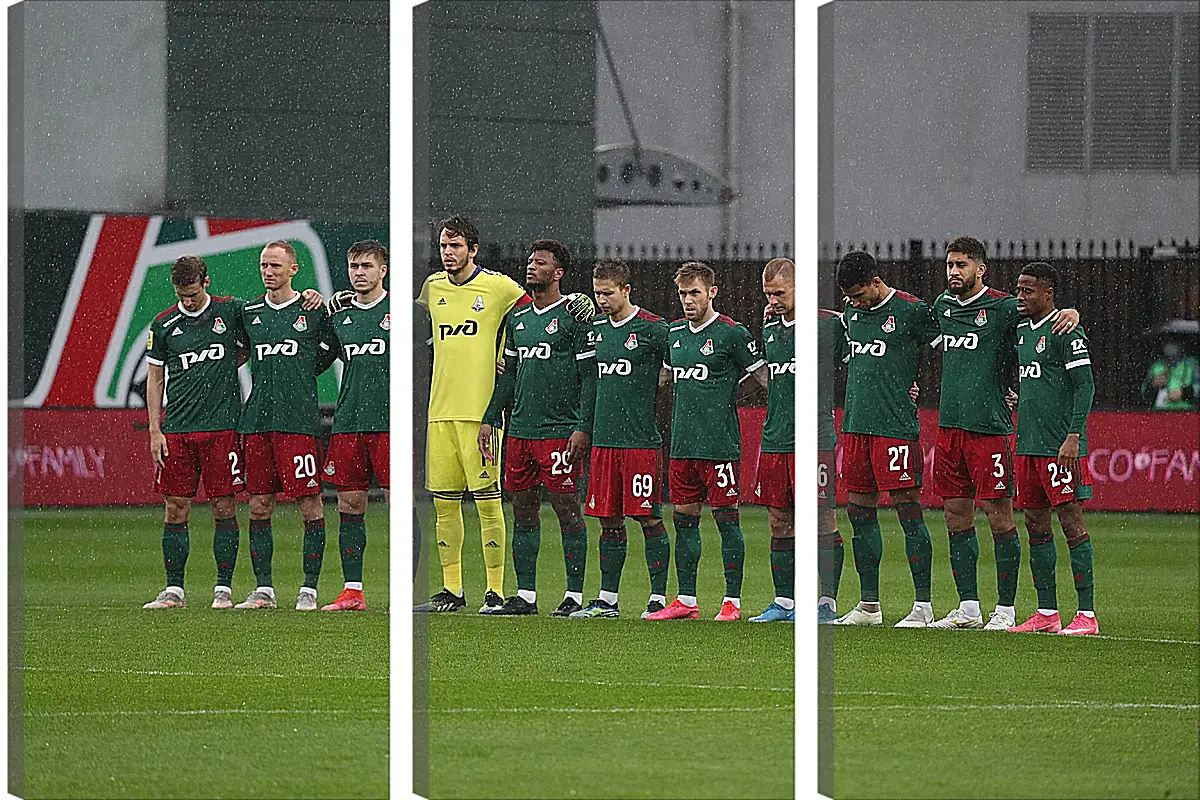 Модульная картина - ФК Локомотив Москва. FC Lokomotiv Moscow