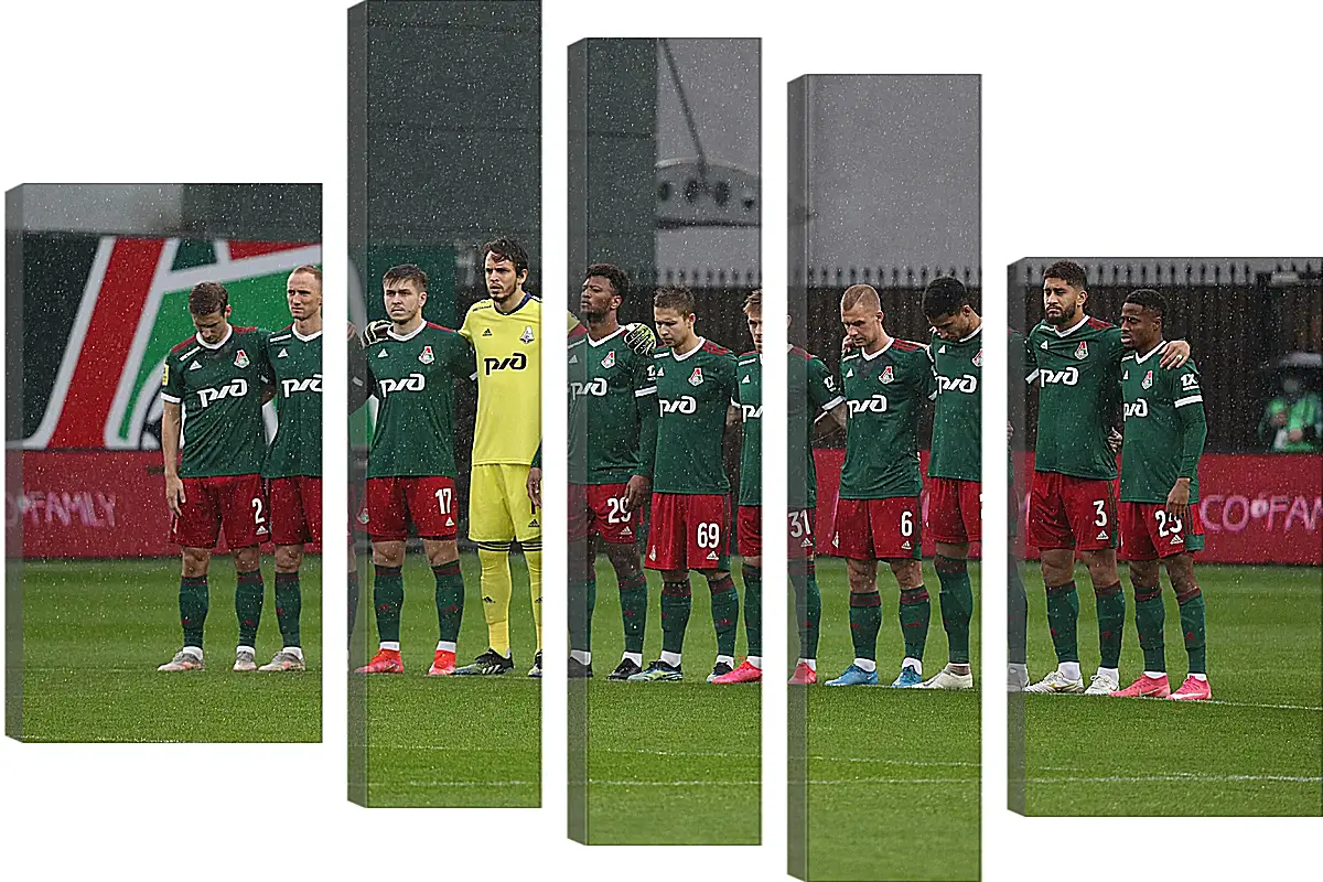 Модульная картина - ФК Локомотив Москва. FC Lokomotiv Moscow