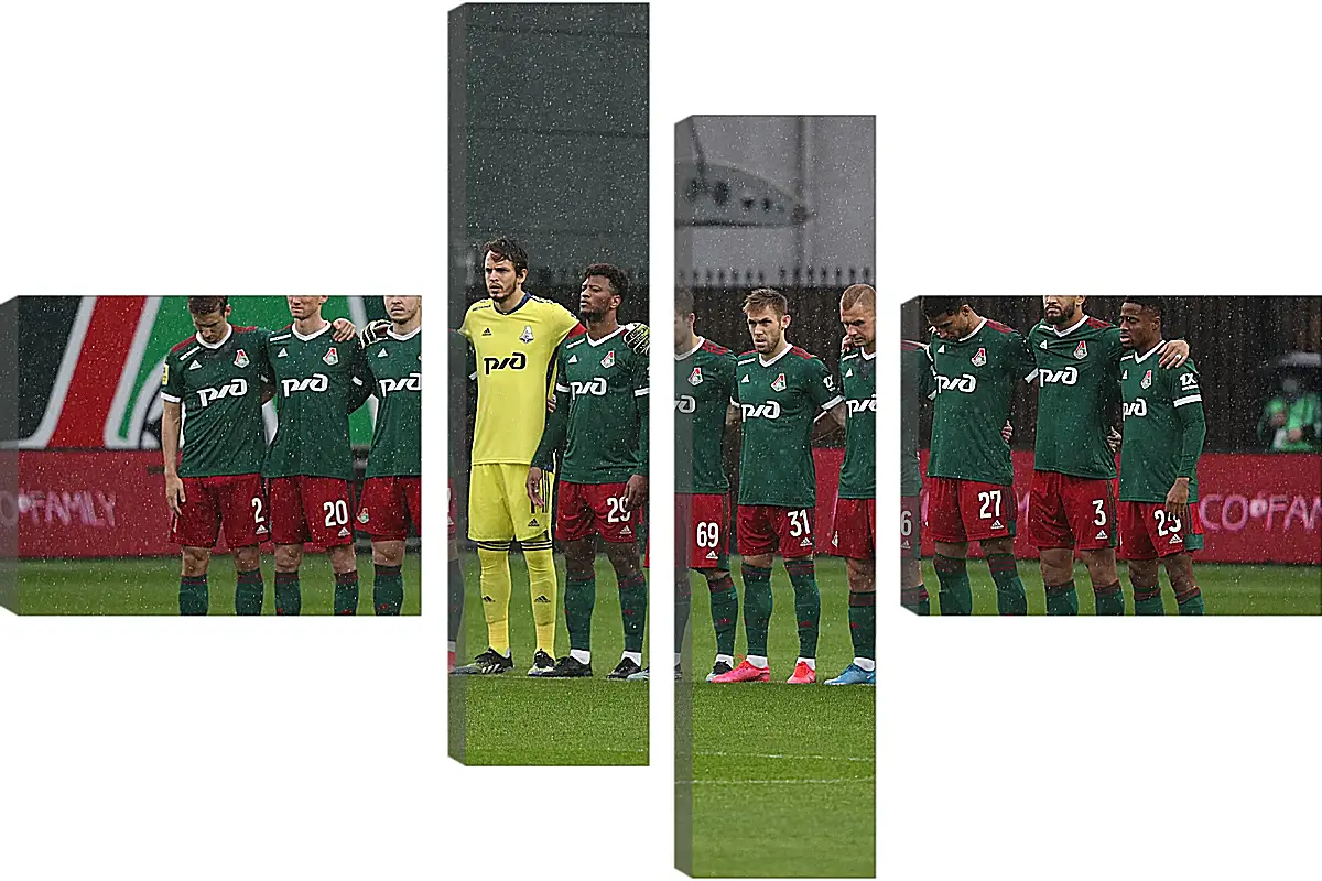 Модульная картина - ФК Локомотив Москва. FC Lokomotiv Moscow