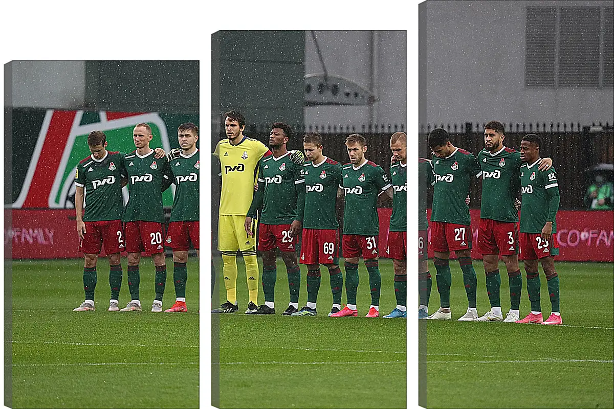 Модульная картина - ФК Локомотив Москва. FC Lokomotiv Moscow