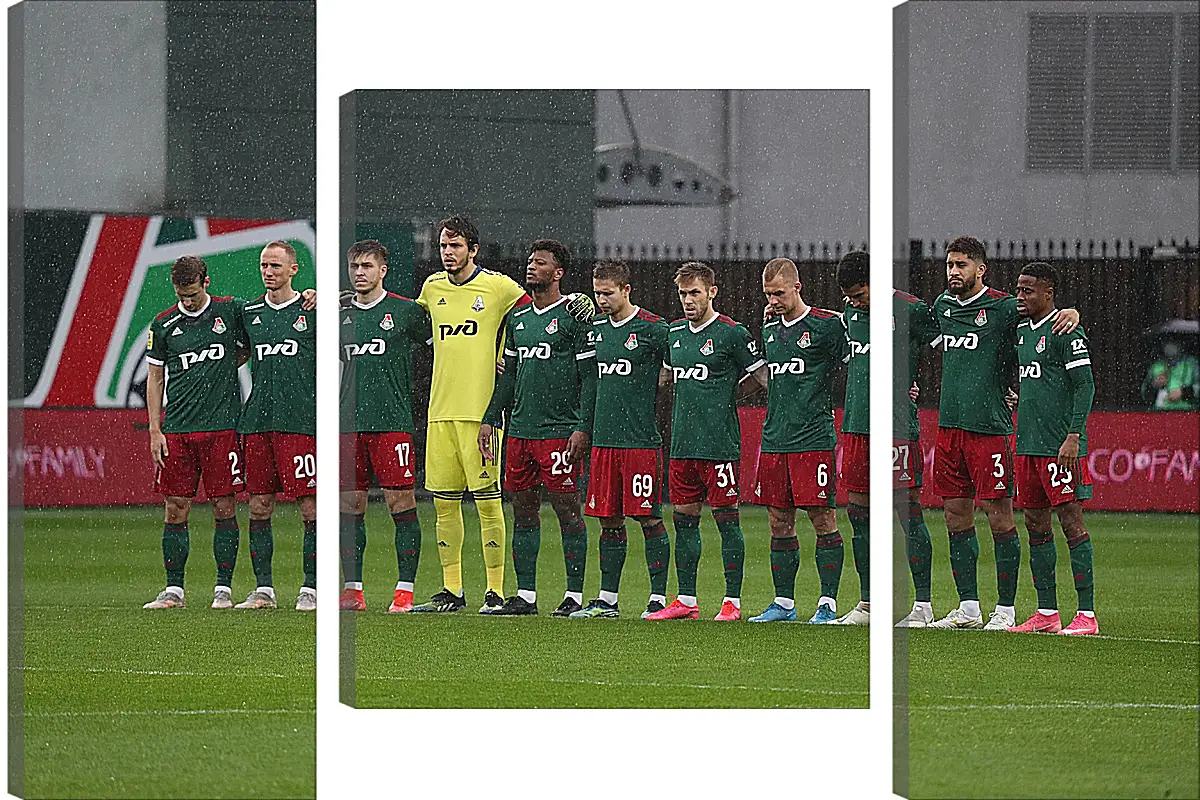 Модульная картина - ФК Локомотив Москва. FC Lokomotiv Moscow