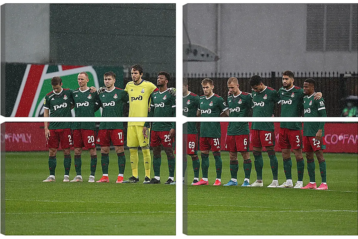 Модульная картина - ФК Локомотив Москва. FC Lokomotiv Moscow