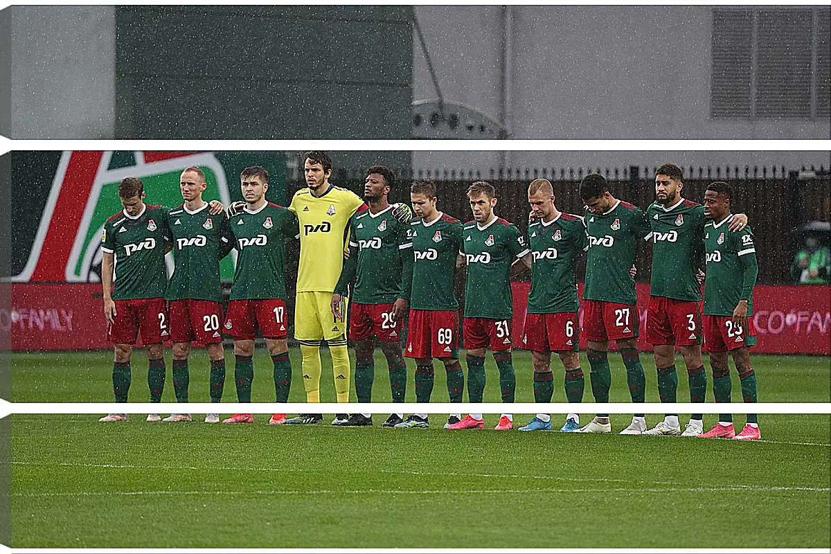 Модульная картина - ФК Локомотив Москва. FC Lokomotiv Moscow