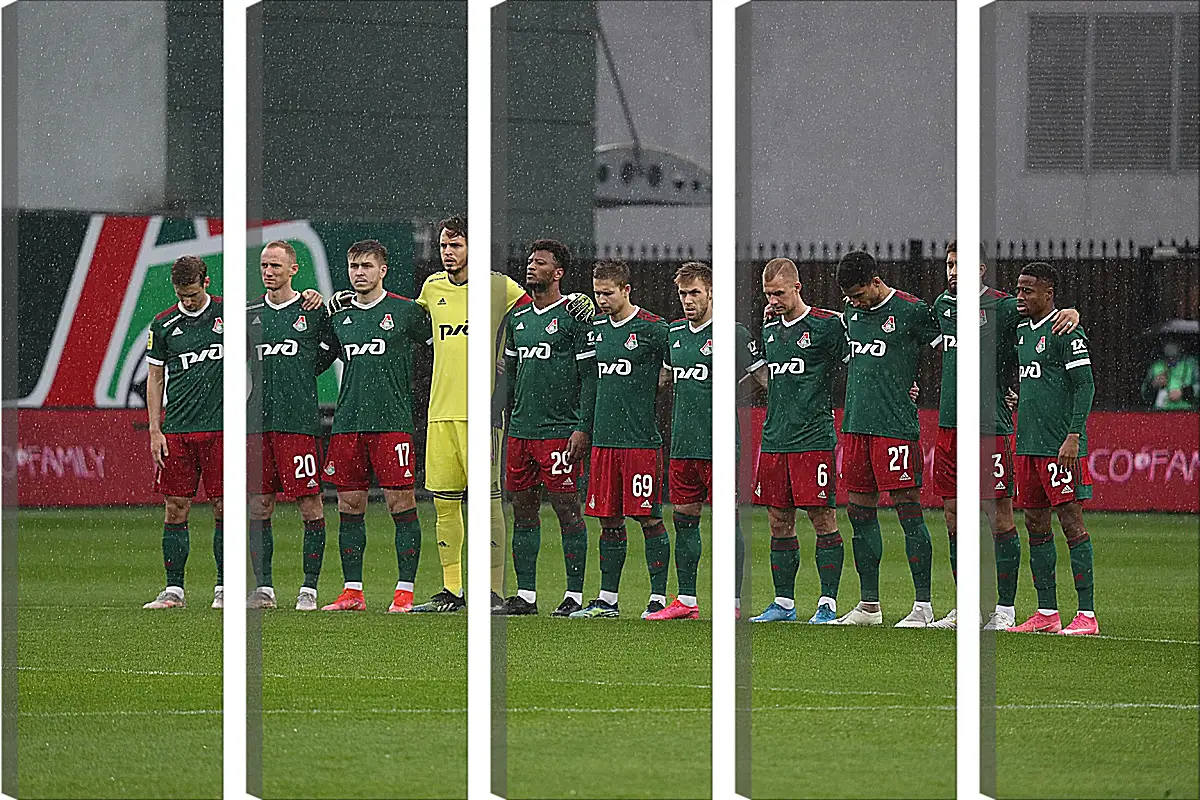 Модульная картина - ФК Локомотив Москва. FC Lokomotiv Moscow