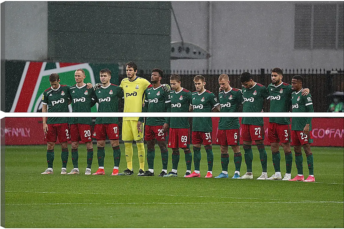 Модульная картина - ФК Локомотив Москва. FC Lokomotiv Moscow