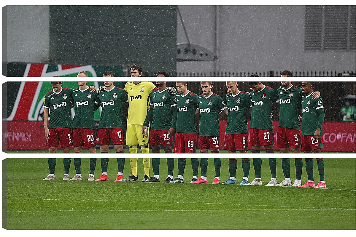 Модульная картина - ФК Локомотив Москва. FC Lokomotiv Moscow