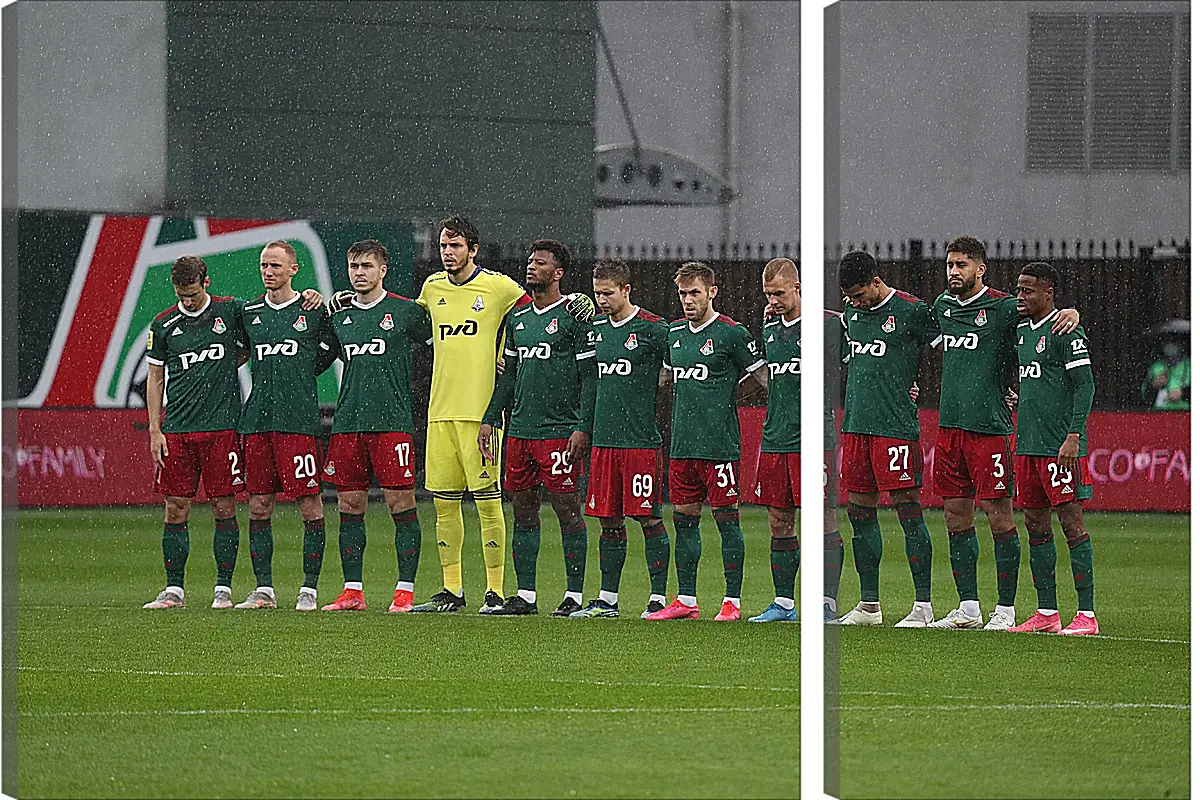 Модульная картина - ФК Локомотив Москва. FC Lokomotiv Moscow