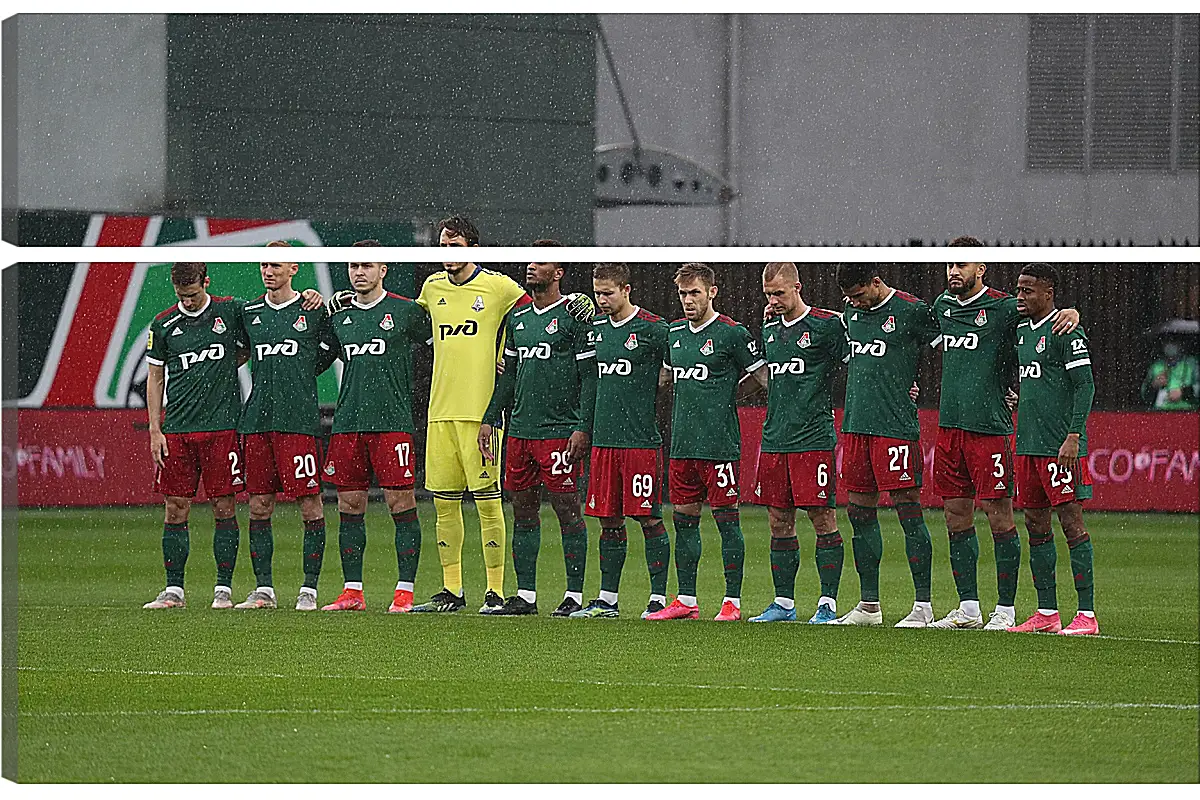 Модульная картина - ФК Локомотив Москва. FC Lokomotiv Moscow