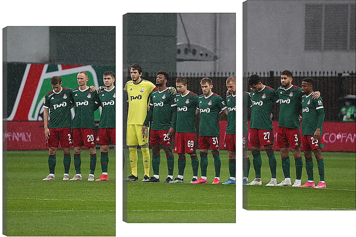 Модульная картина - ФК Локомотив Москва. FC Lokomotiv Moscow